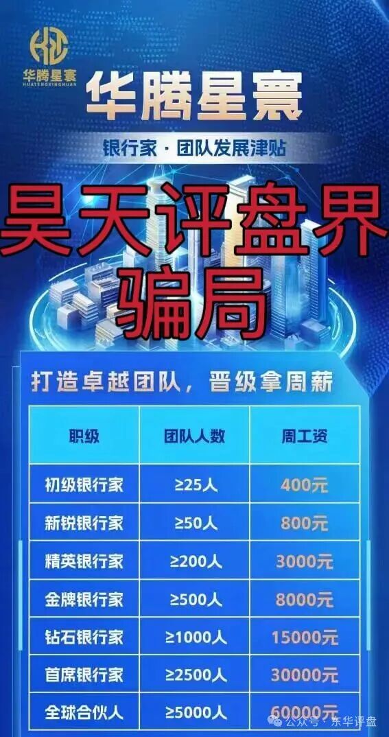 【华腾星寰】分红类资金盘骗局,单割了2千多名会员,典型的杀猪盘,高度预警,即将崩盘跑路! 【华腾星寰】分红类资金盘骗局,单割了2千多名会员,典型的杀猪盘,高度预警,即将崩盘跑路!