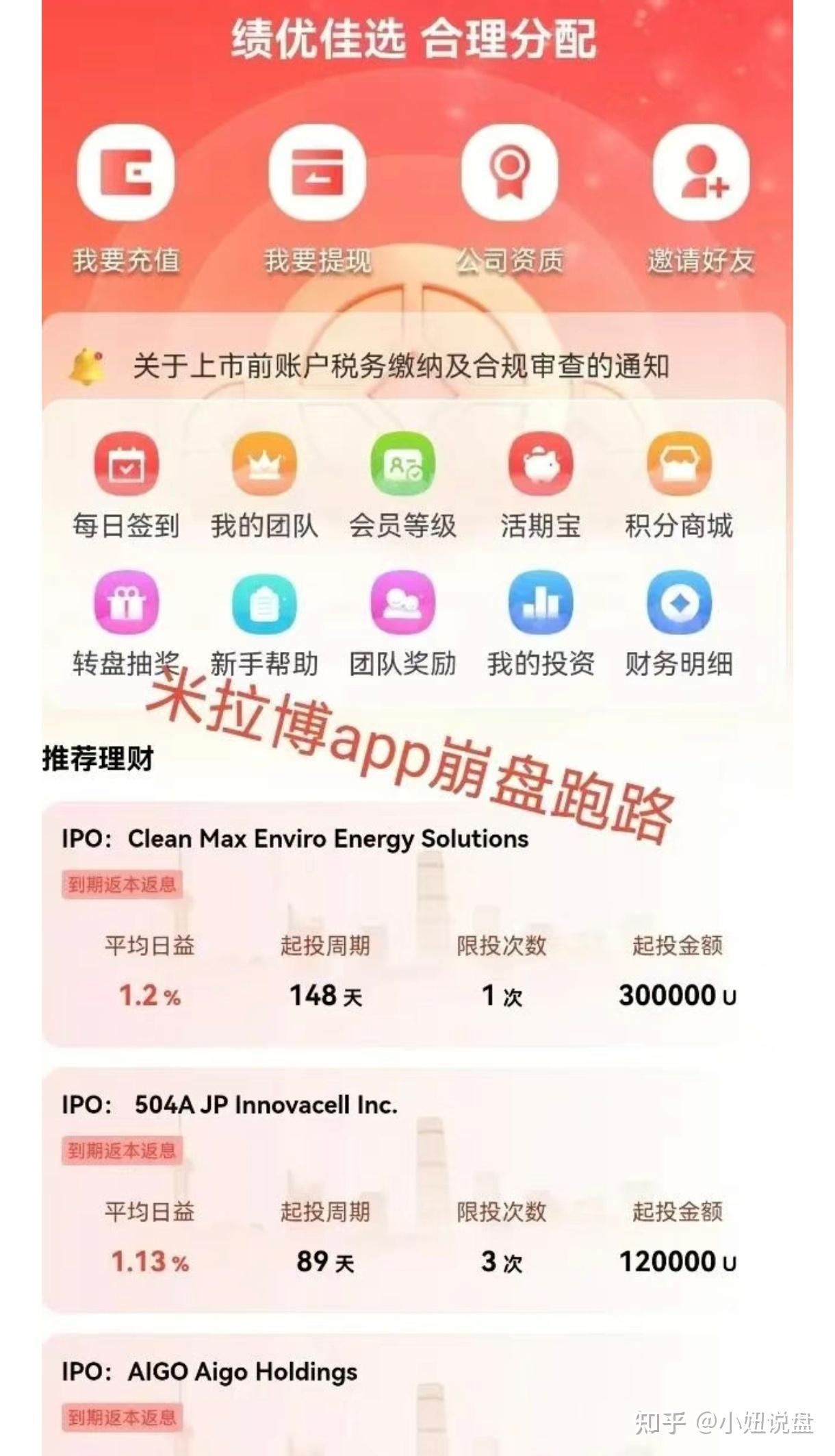 揭秘资金盘骗局【米拉博】高收益幻梦下的资本陷阱！